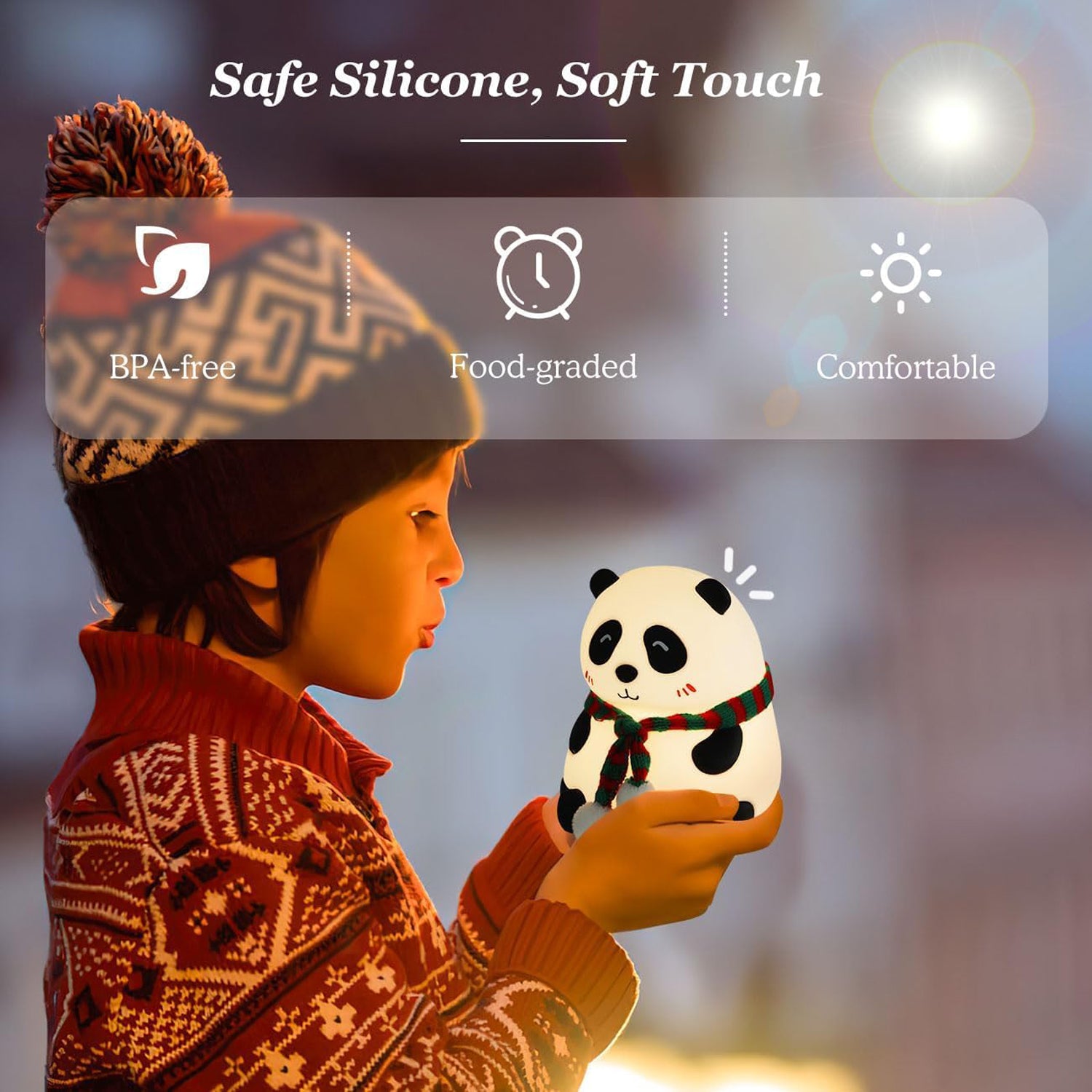 Panda 7-color Led Silicone Touch Lamp (1 Pc) Panda 7-color Led Silicone Touch Lamp (1 Pc)